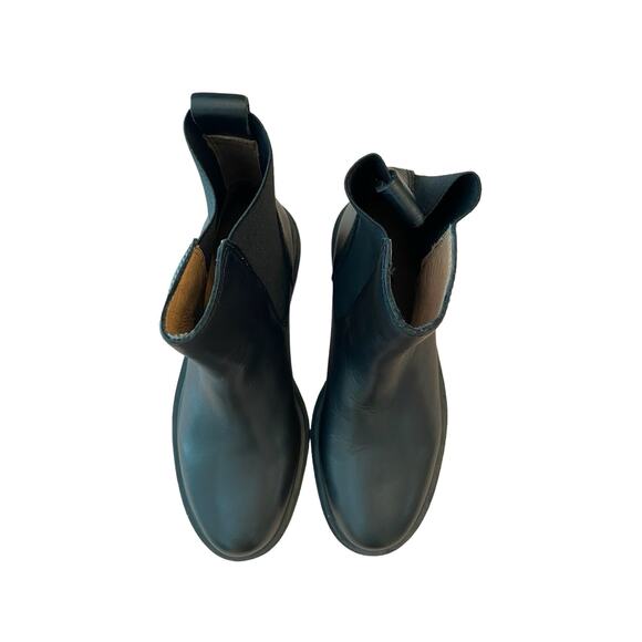 Madewell Gibson Chelsea Ankle Boot Leather Slip On Round Toe Black Size 6 - Picture 3 of 10